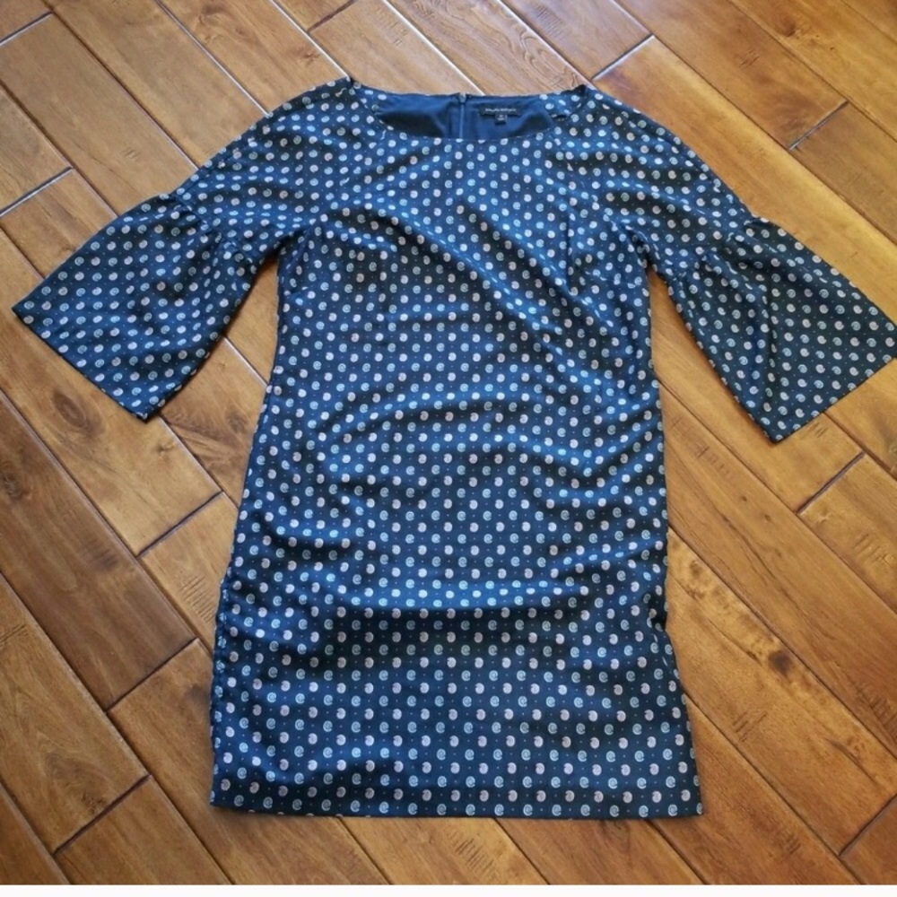 Banana Republic Blue Paisley Dress Medium
